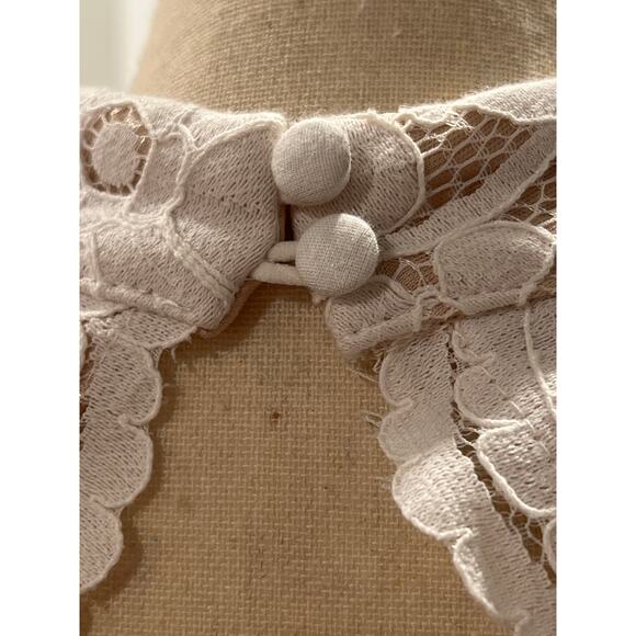 Lulus Sweetest Love Story White Dress Lace High-Low Midi Dress NWT size xs - Picture 8 of 12